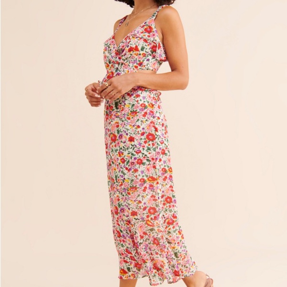ASTR the Label Wildflower Midi Dress